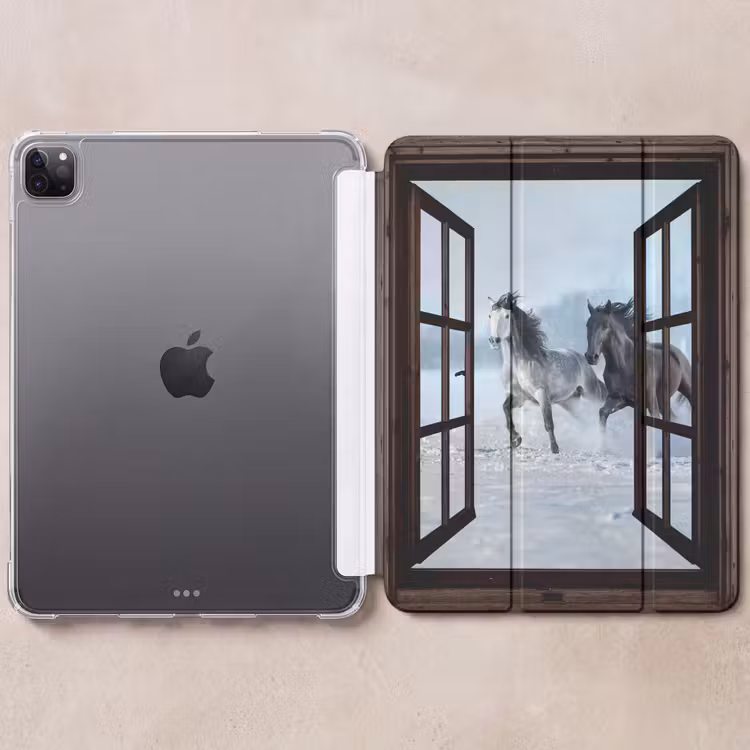 iPad-Hülle - Pferde - Winter - Tiere - Natur - Durchblicken — 6