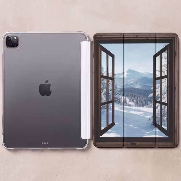 iPad-Hülle - Winter - Landschaft - Natur - Berg - Bäume - Aussicht - Ansichten — 6