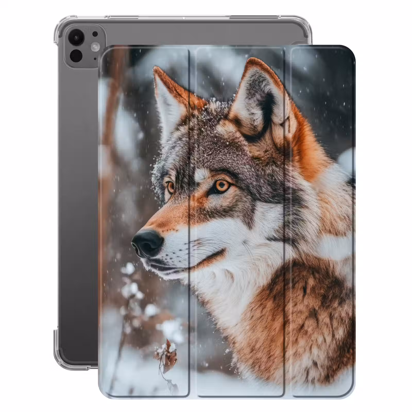 iPad-Hülle - Wolf - Schnee - Winter - Tiere - Natur - Schnee — 1