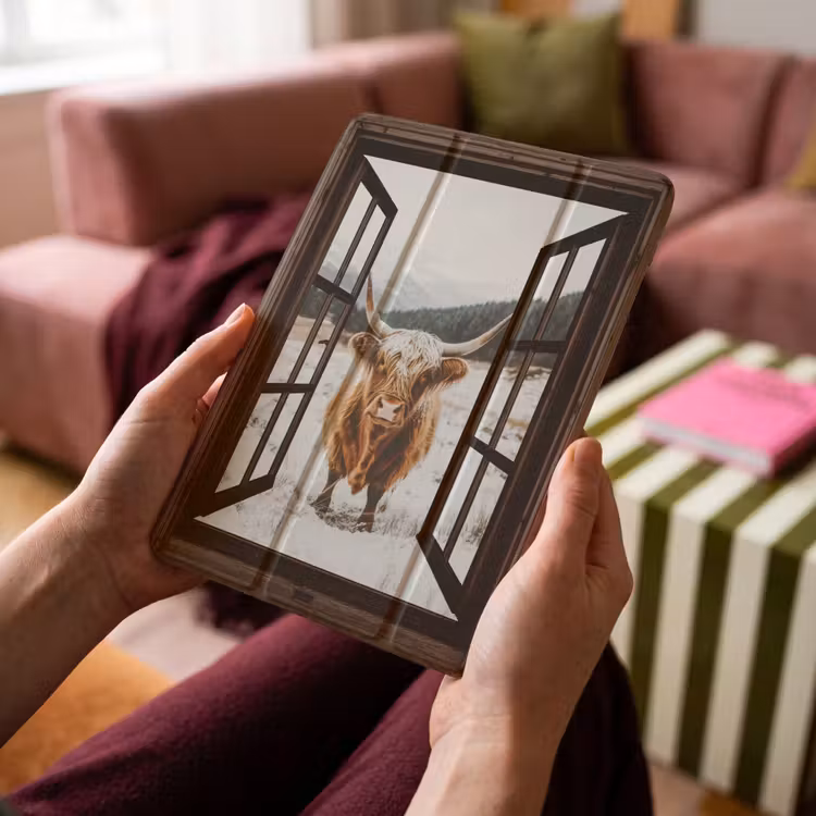 iPad-Hülle - Schottische Highlander - Landschaft - Ländlich - Berge - Winter - Aussicht - Dunkelheit — 4