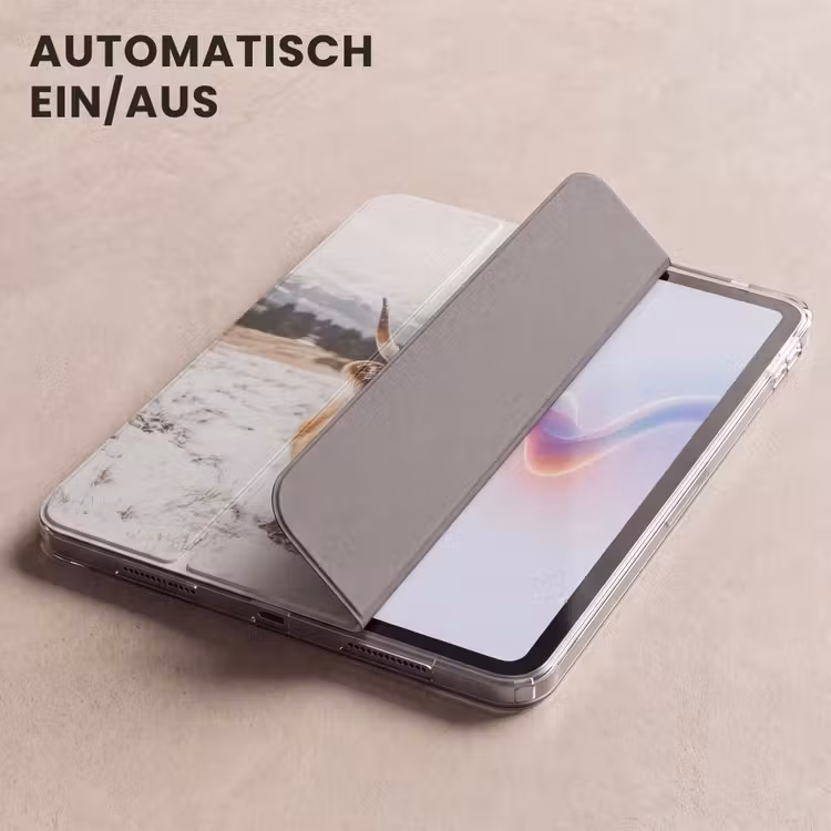 iPad-Hülle - Schottische Highlander - Landschaft - Schnee - Berge - Winter — 5