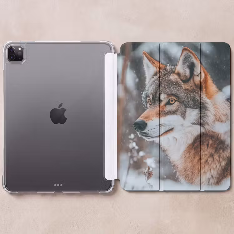 iPad-Hülle - Wolf - Schnee - Winter - Tiere - Natur - Schnee — 6