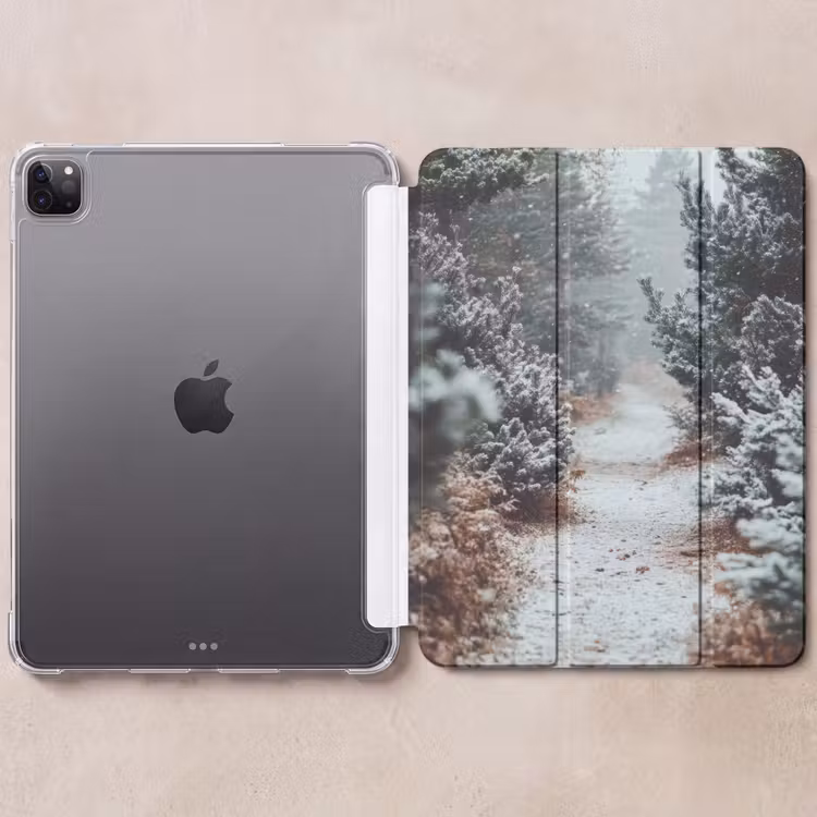 iPad-Hülle - Wald - Winter - Bäume - Natur - Weg - Schnee — 6