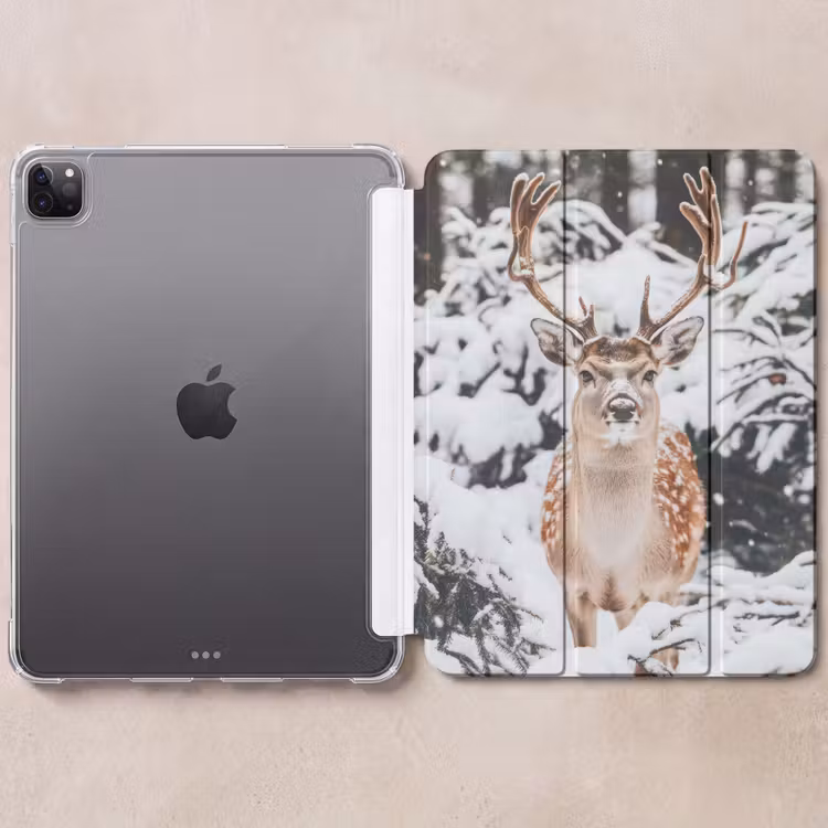 iPad-Hülle - Hirsche - Schnee - Winter - Wald - Tiere — 6
