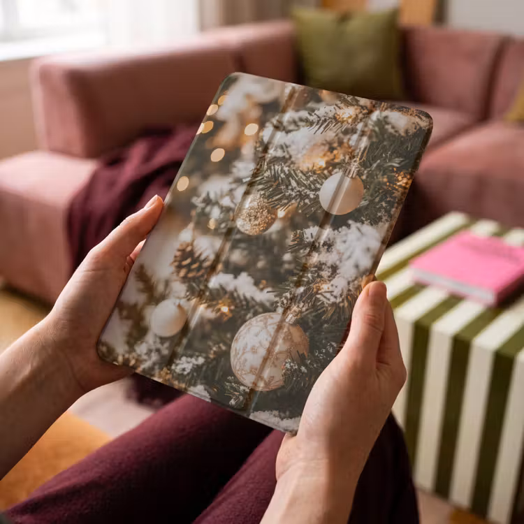 iPad-Hülle - Weihnachten - Weihnachtsbaum - Winter - Innen - Schnee — 4