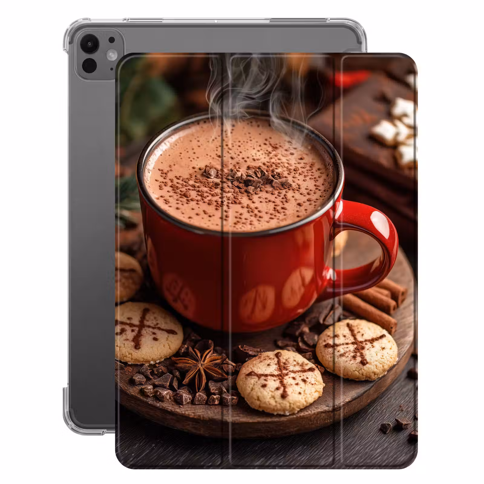 iPad-Hülle - Schokoladenmilch - Becher - Winter - Weihnachten - Gemütlichkeit — 1