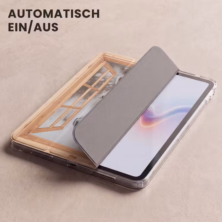 iPad-Hülle - Durchsichtig - Pferd - Weiß - Winter - Tiere — 5