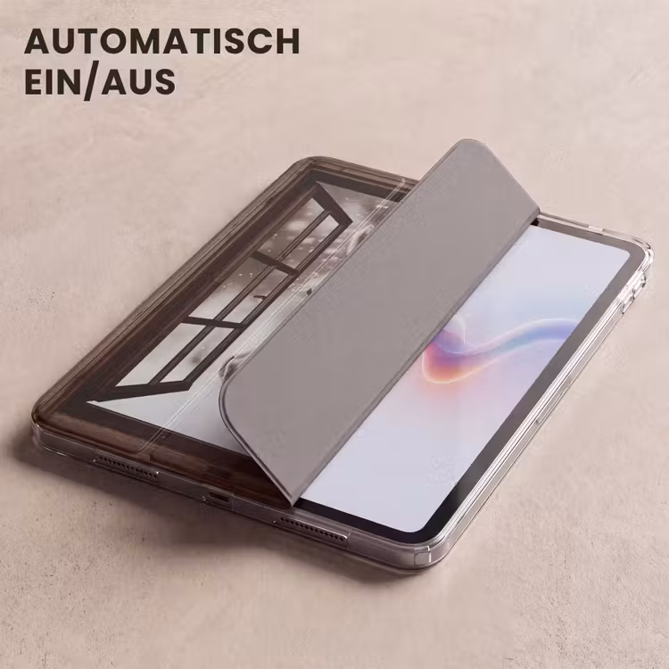 iPad-Hülle - Durchsichtig - Pferd - Weiß - Winterlandschaft - Schnee — 5