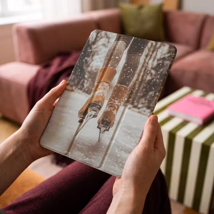 iPad-Hülle - Schlittschuhlaufen - Eis - Winter - Schnee — 4