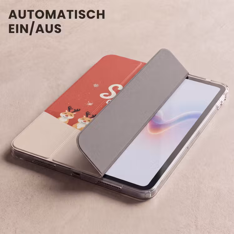 iPad-Hülle - Illustration - Weihnachtsmann - Rentier - Rot — 5