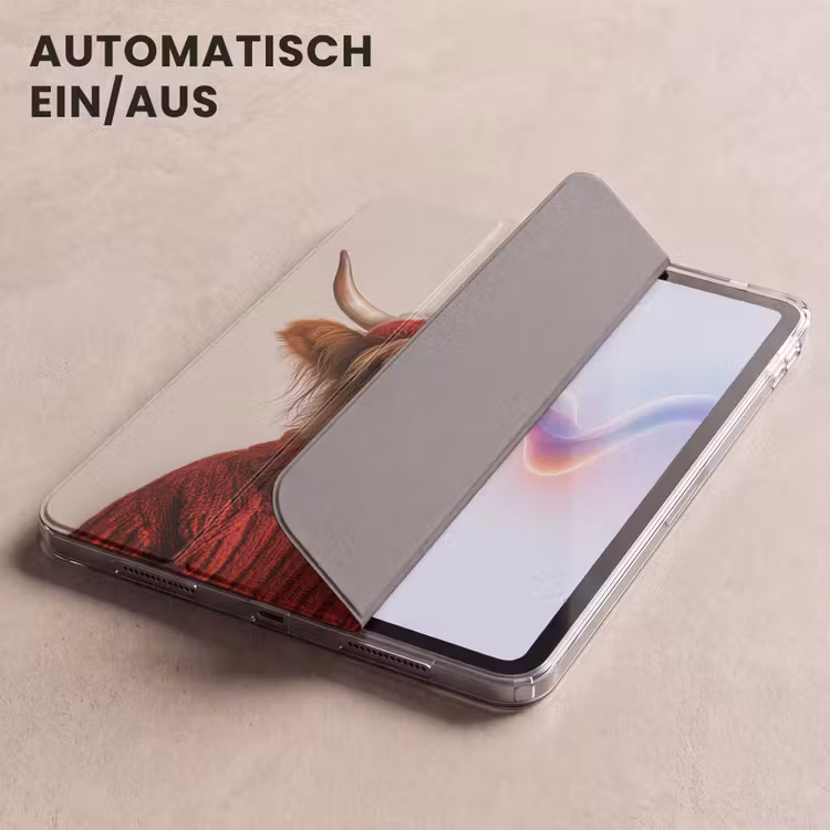 iPad-Hülle - Schottischer Highlander - Weihnachten - Mütze - Pullover - Winter — 5