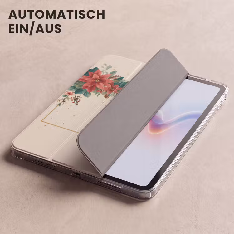 iPad-Hülle - Weihnachten - Weihnachtsstern - Rahmen - Farbenfroh — 5