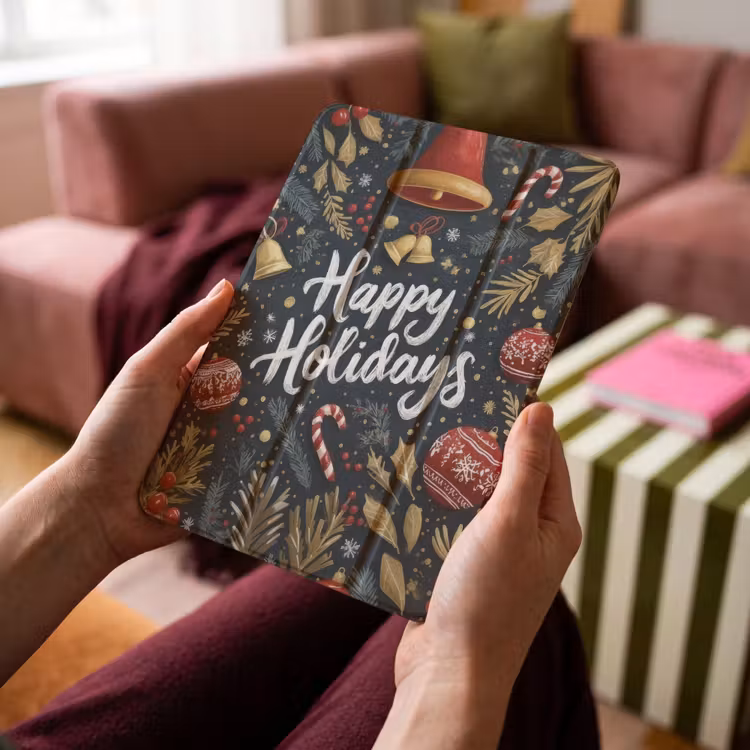 iPad-Hülle - Festlich - Weihnachtsgruß - Farbenfroh — 4