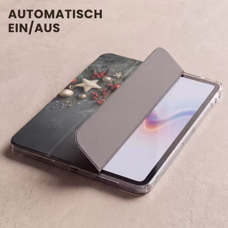 iPad-Hülle - Weihnachtsrahmen - Stechpalme - Farbenfroh — 5