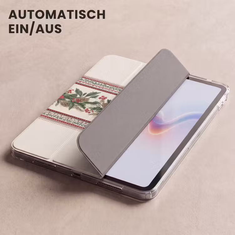 iPad-Hülle - Weihnachtsstreifen - Weihnachtsstern - Rot - Grün — 5