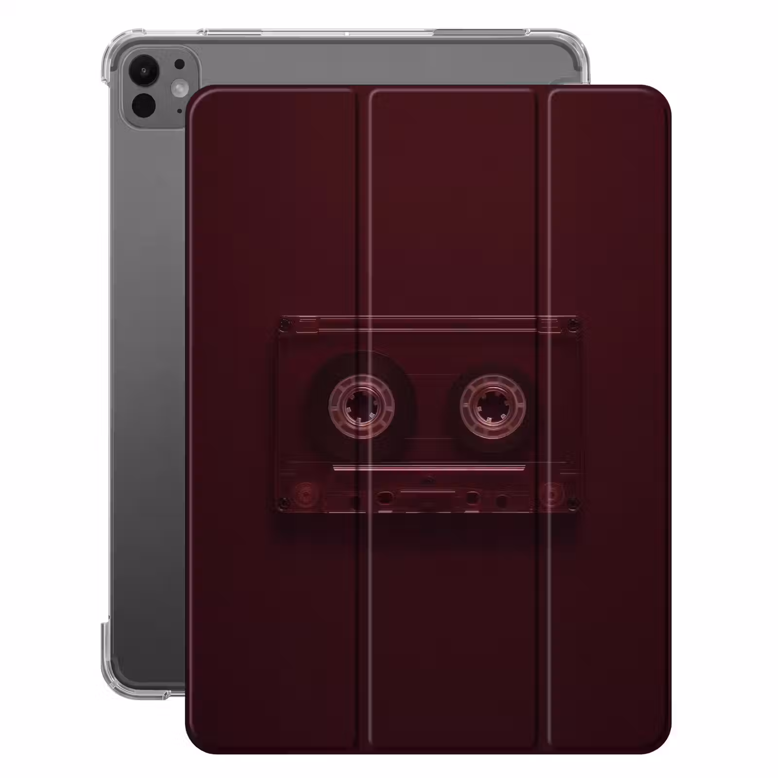 iPad-Hülle - Kassettenband - Bordeaux - Vintage — 1