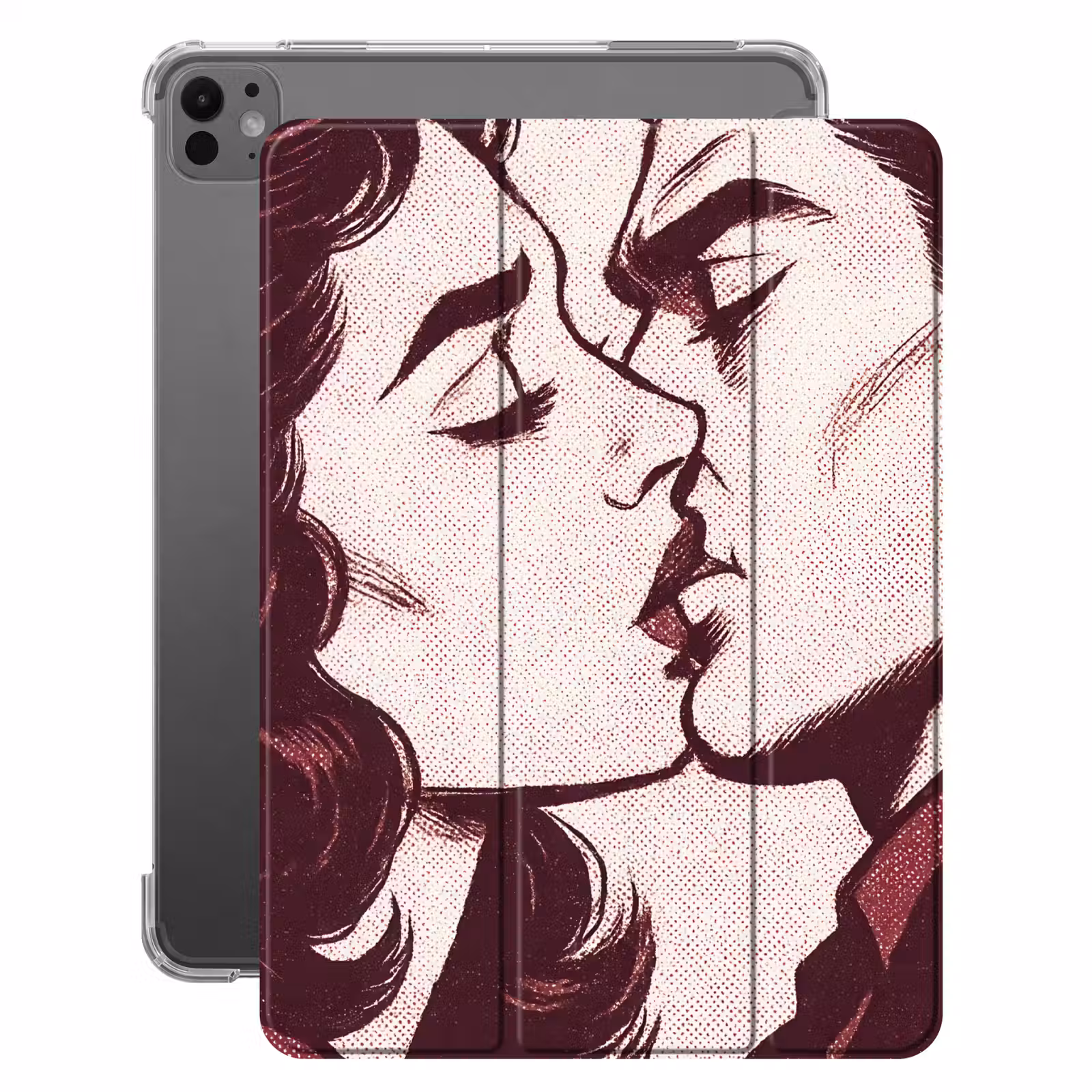 iPad-Hülle - Kissen - Menschen - Retro - Bordeaux — 1