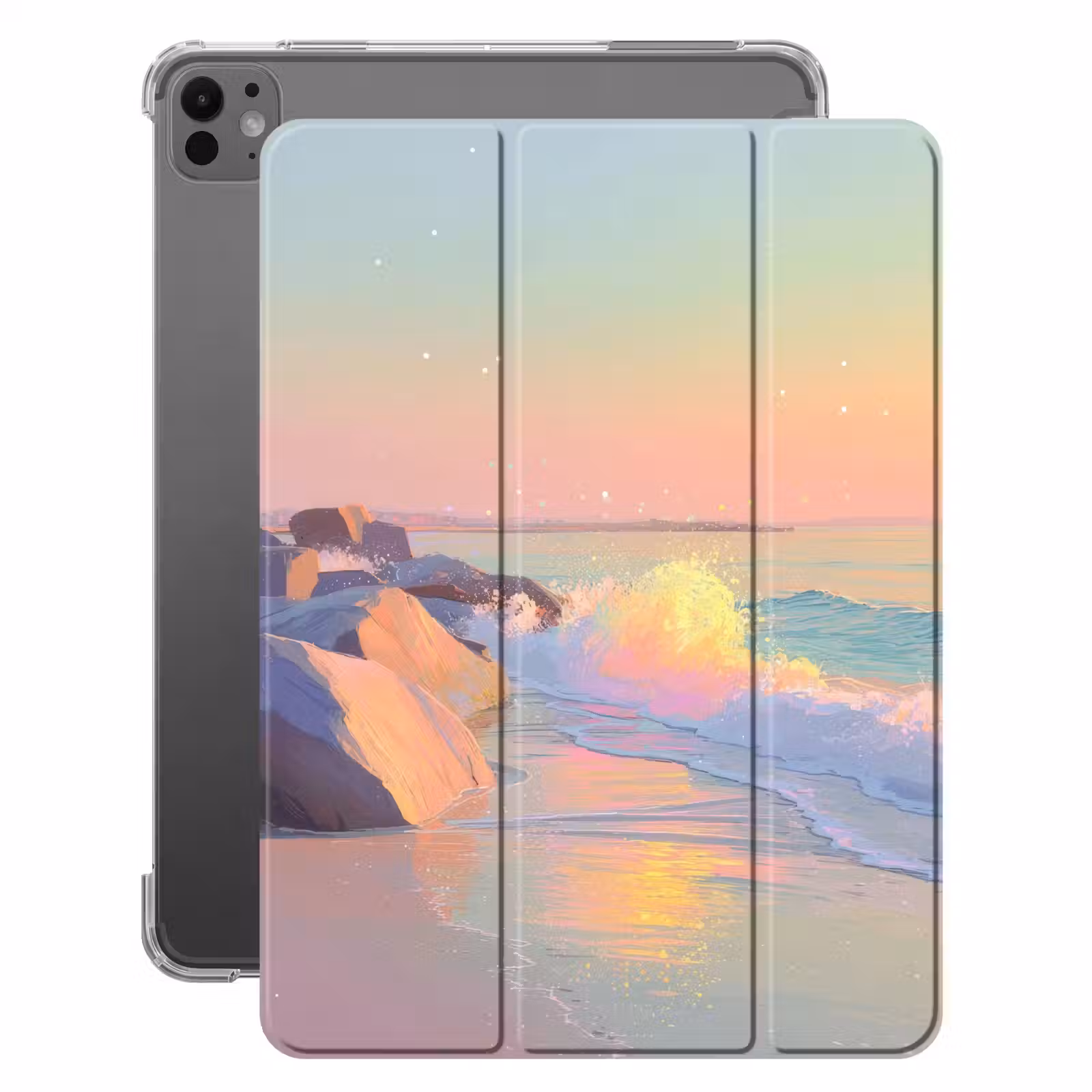 iPad-Hülle - Sommerlicht - Strand - Funkelnde Akzente — 1