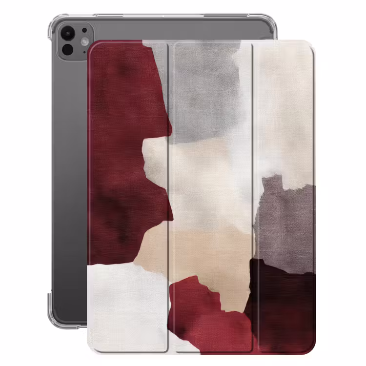 iPad-Hülle - Abstrakt - Farbkästen - Rot — 1