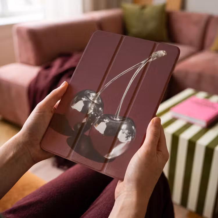 iPad-Hülle - Kirsche - Glänzend - Bordeaux — 4