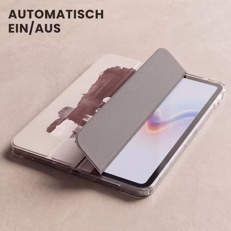 iPad-Hülle - Pinselstriche - Abstrakt - Linien - Rot — 5