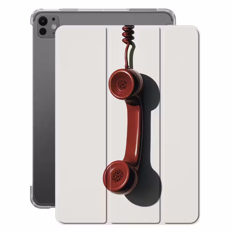 iPad-Hülle - Telefon - Kabel - Rot - Minimalistisch — 1