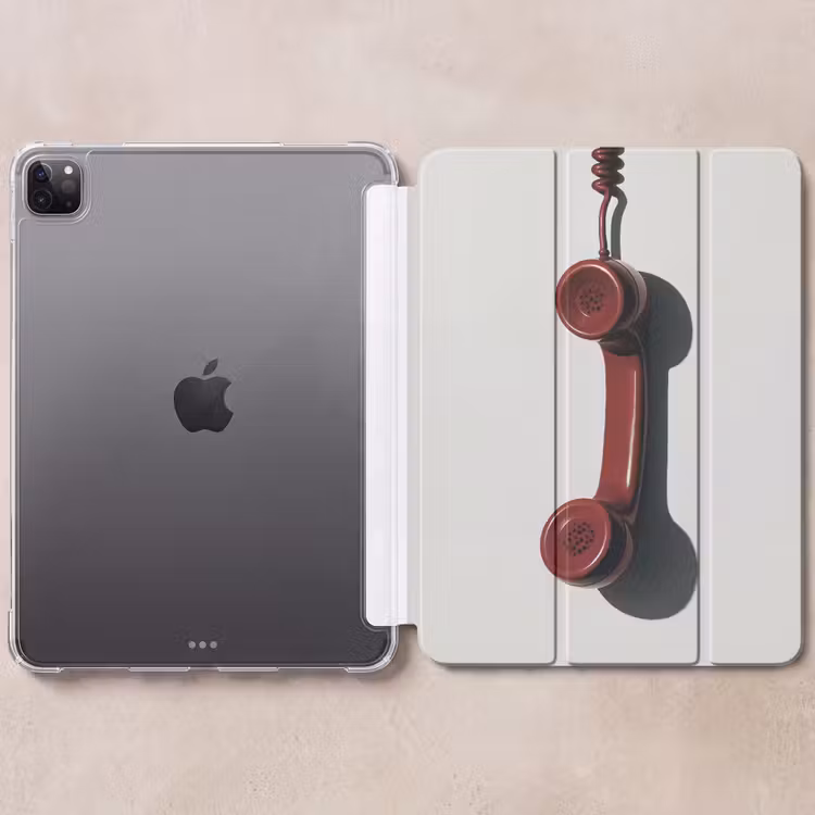 iPad-Hülle - Telefon - Kabel - Rot - Minimalistisch — 6