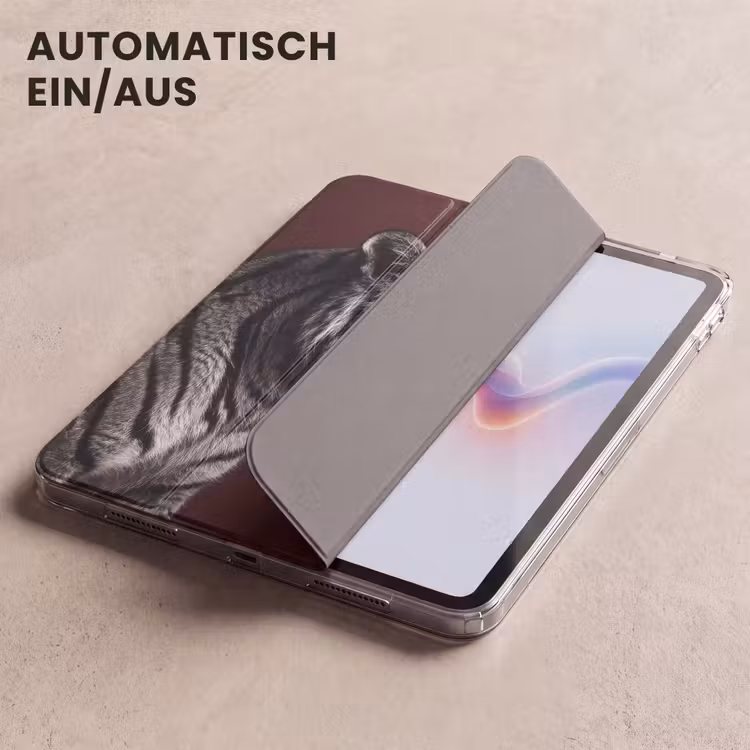 iPad-Hülle - Tiger - Brüllen - Bordeaux — 5