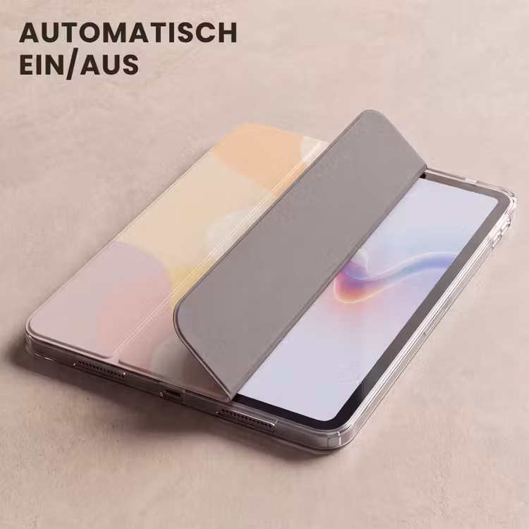 iPad-Hülle - Gewellte Formen - Abstrakt - Pastell — 5