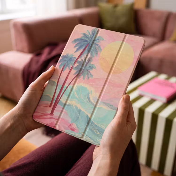 iPad-Hülle - Palmen - Wellen - Meer — 4