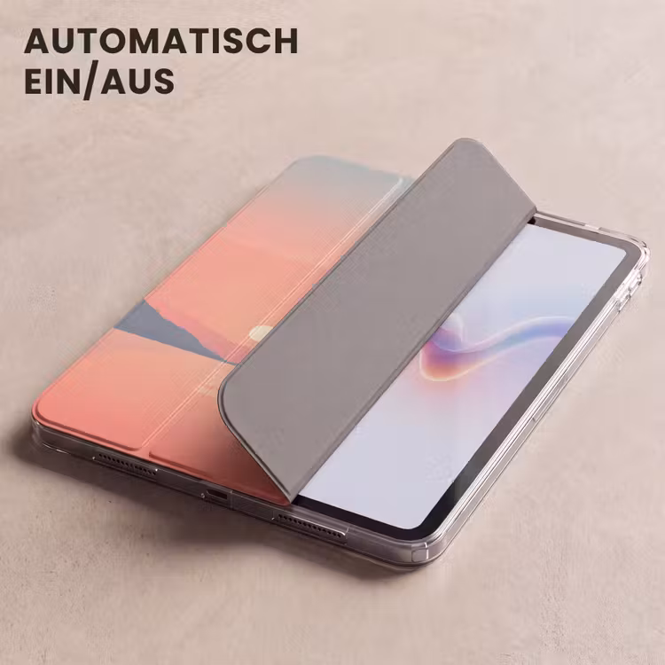 iPad-Hülle - Segelboot - Rosa Meer - Sonnenuntergang - Berge — 5