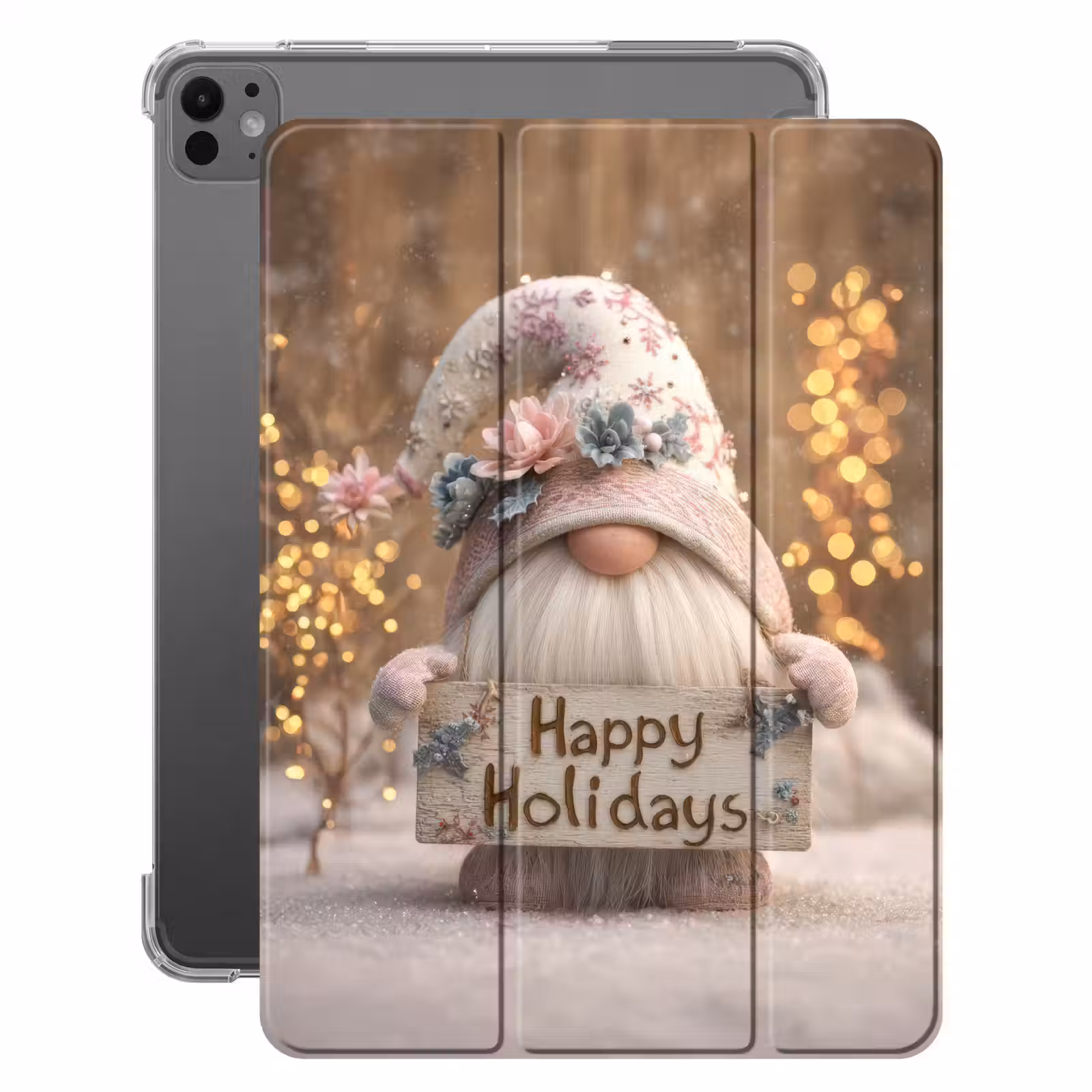 iPad-Hülle - Weihnachten - Wichtel - Teller - Bunt — 1