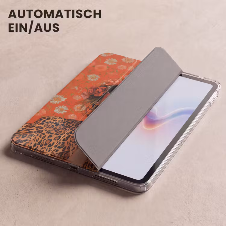 iPad-Hülle - Frau - Bunt - Tiermuster - Blumen — 5