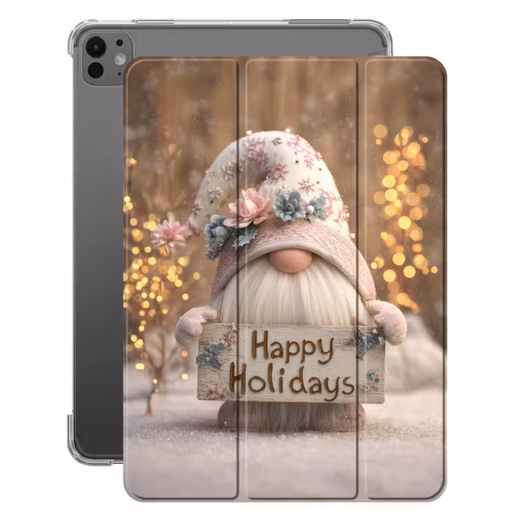 iPad-Hülle - Weihnachten - Wichtel - Teller - Bunt — 1