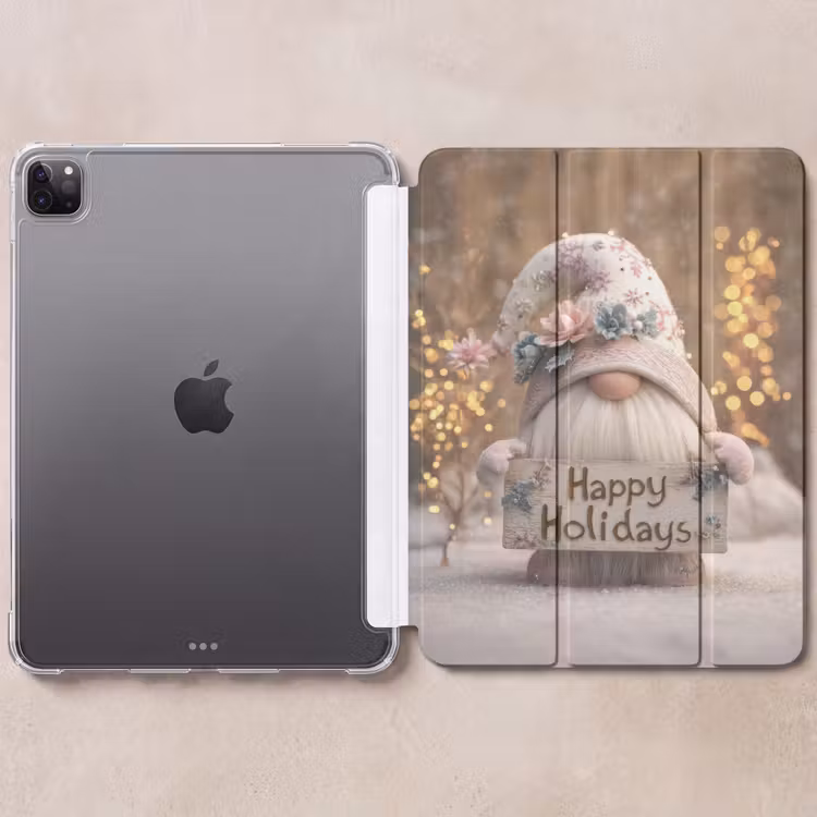 iPad-Hülle - Weihnachten - Wichtel - Teller - Bunt — 6