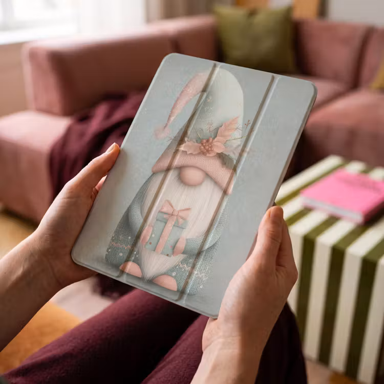 iPad-Hülle - Weihnachtszwerg - Geschenk - Grün — 4