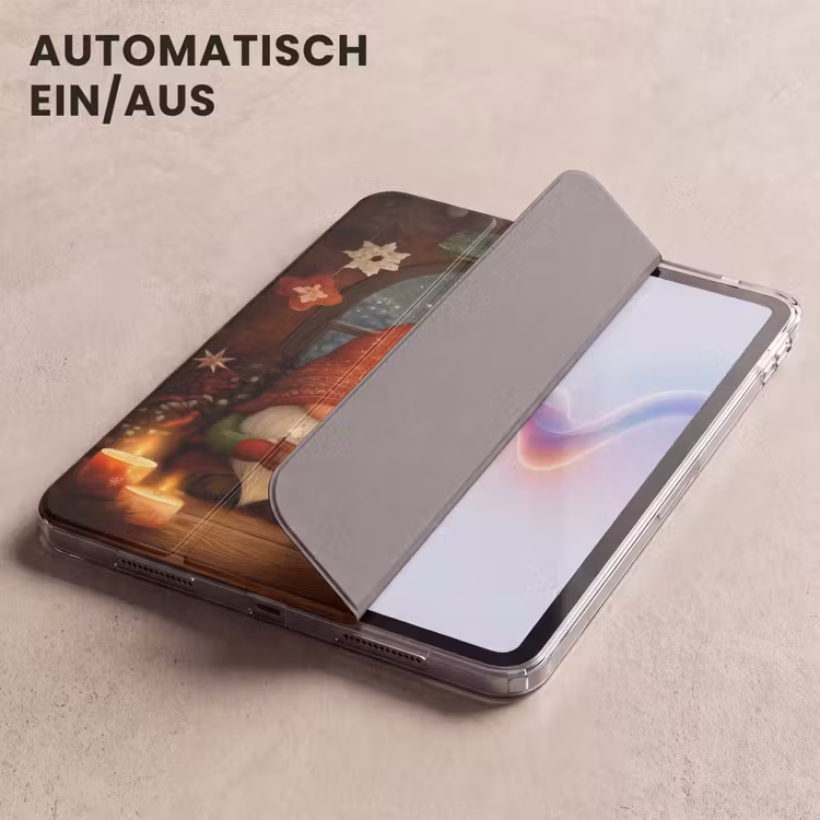 iPad-Hülle - Wichtel - Weihnachten - Fenster - Farbenfroh — 5