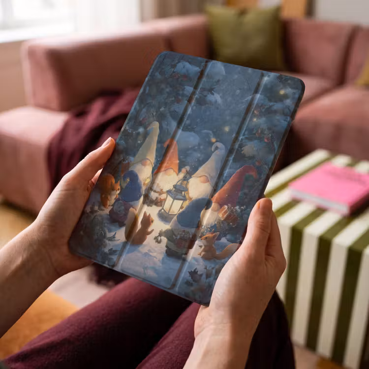 iPad-Hülle - Winter - Zwerge - Eichhörnchen - Mehrfarbig — 4