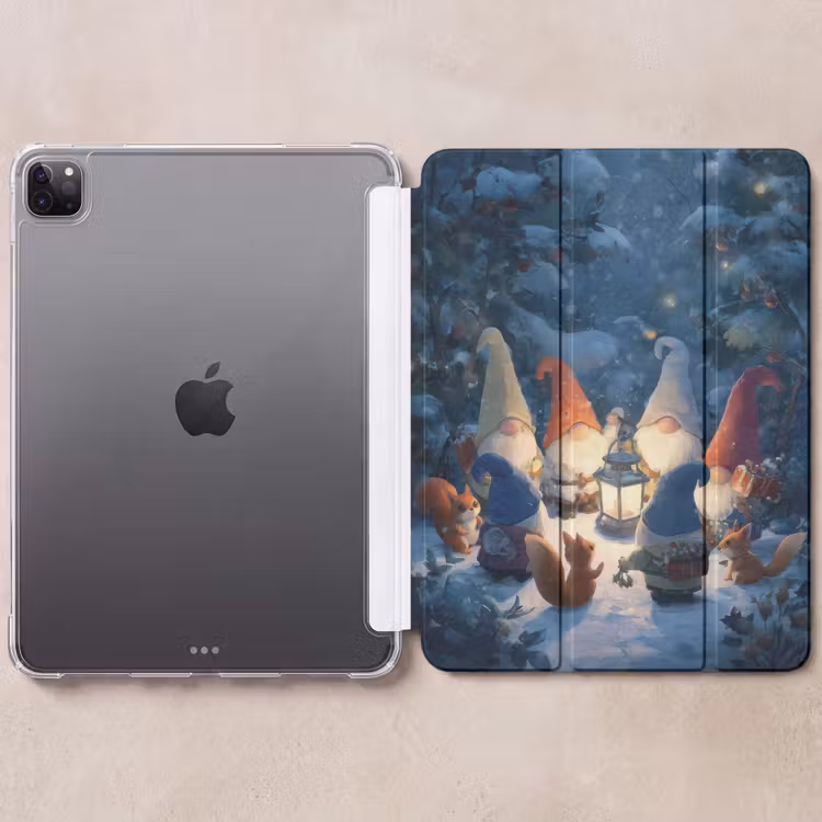 iPad-Hülle - Winter - Zwerge - Eichhörnchen - Mehrfarbig — 6