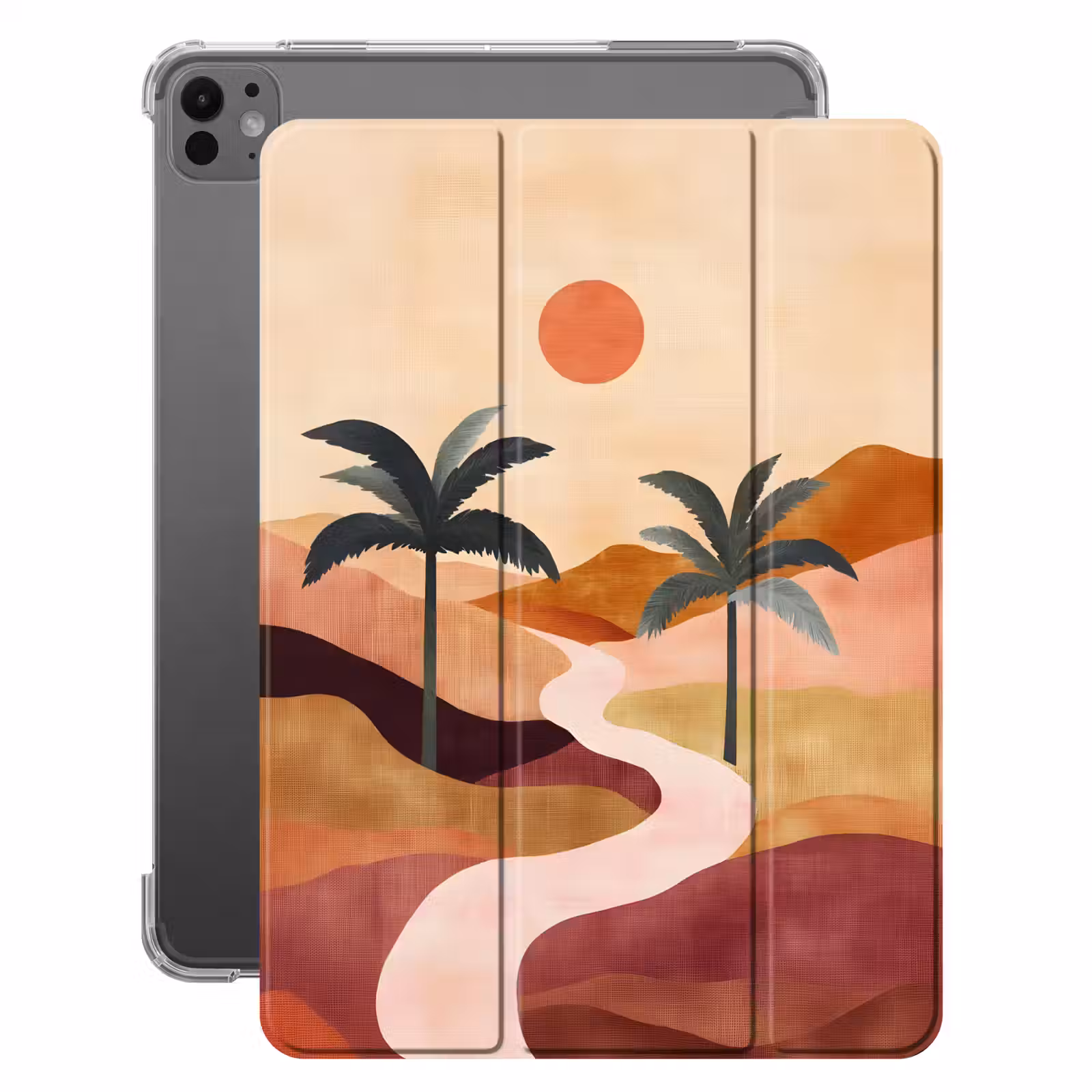 iPad-Hülle - Hügel - Palmen - Abstrakt — 1
