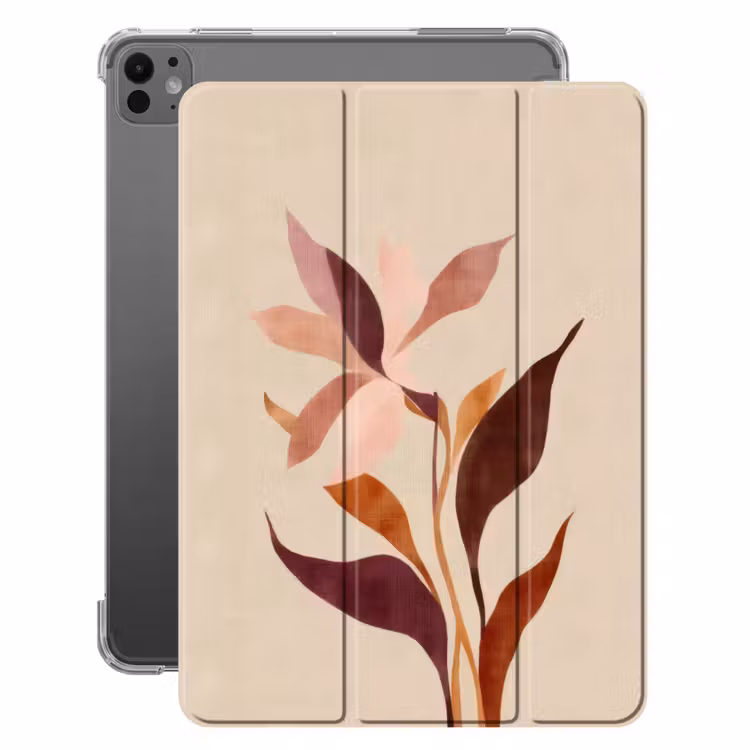 iPad-Hülle - Blumen - Blütenblätter - Minimalistisch - Rosa — 1