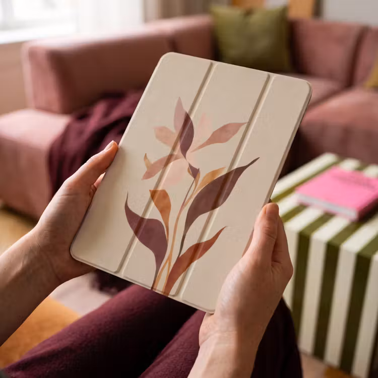 iPad-Hülle - Blumen - Blütenblätter - Minimalistisch - Rosa — 4