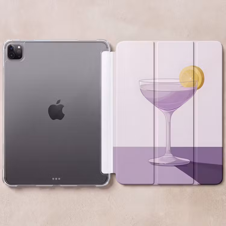 iPad-Hülle - Cocktail - Lila - Minimalistisch - Zitrone — 6