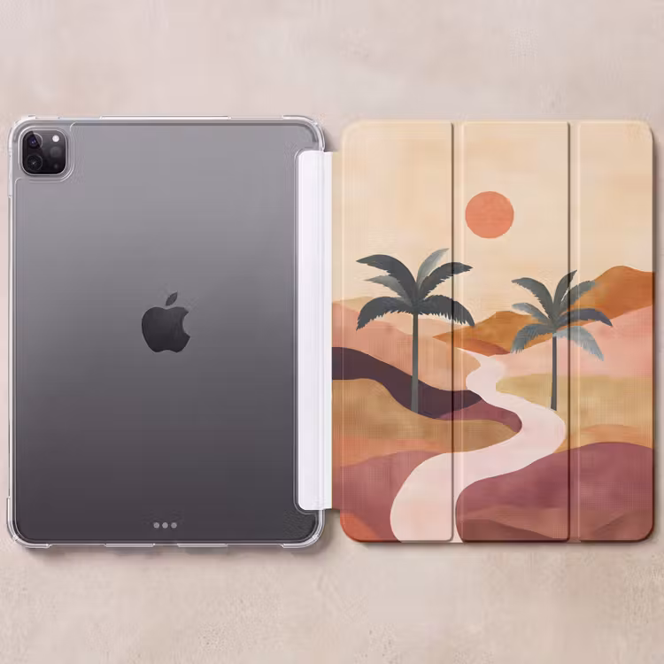 iPad-Hülle - Hügel - Palmen - Abstrakt — 6
