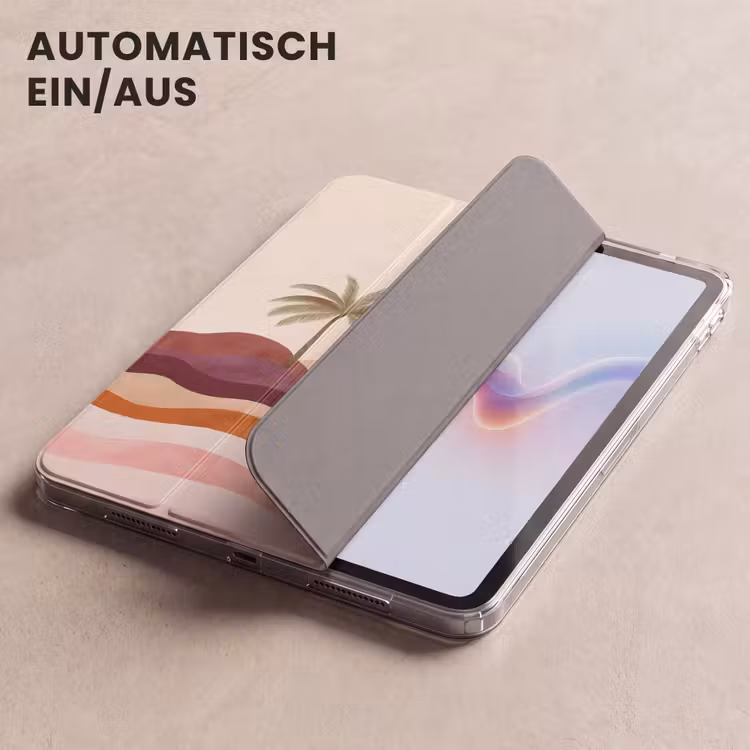 iPad-Hülle - Palmen - Abstrakt - Sonne - Hügel — 5