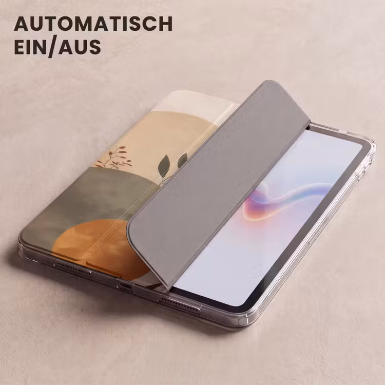 iPad-Hülle - Formen - Rund - Blätter - Beige — 5