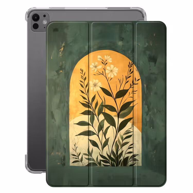iPad-Hülle - Pflanze - Blumen - Weiß — 1