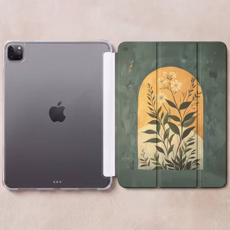 iPad-Hülle - Pflanze - Blumen - Weiß — 6