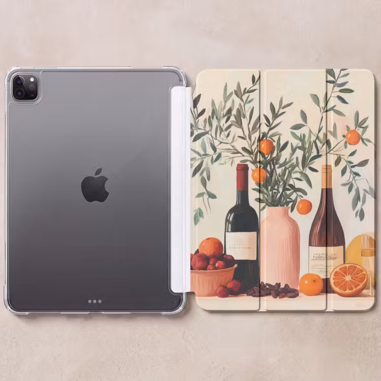 iPad-Hülle - Weinflaschen - Äste - Orangen — 6