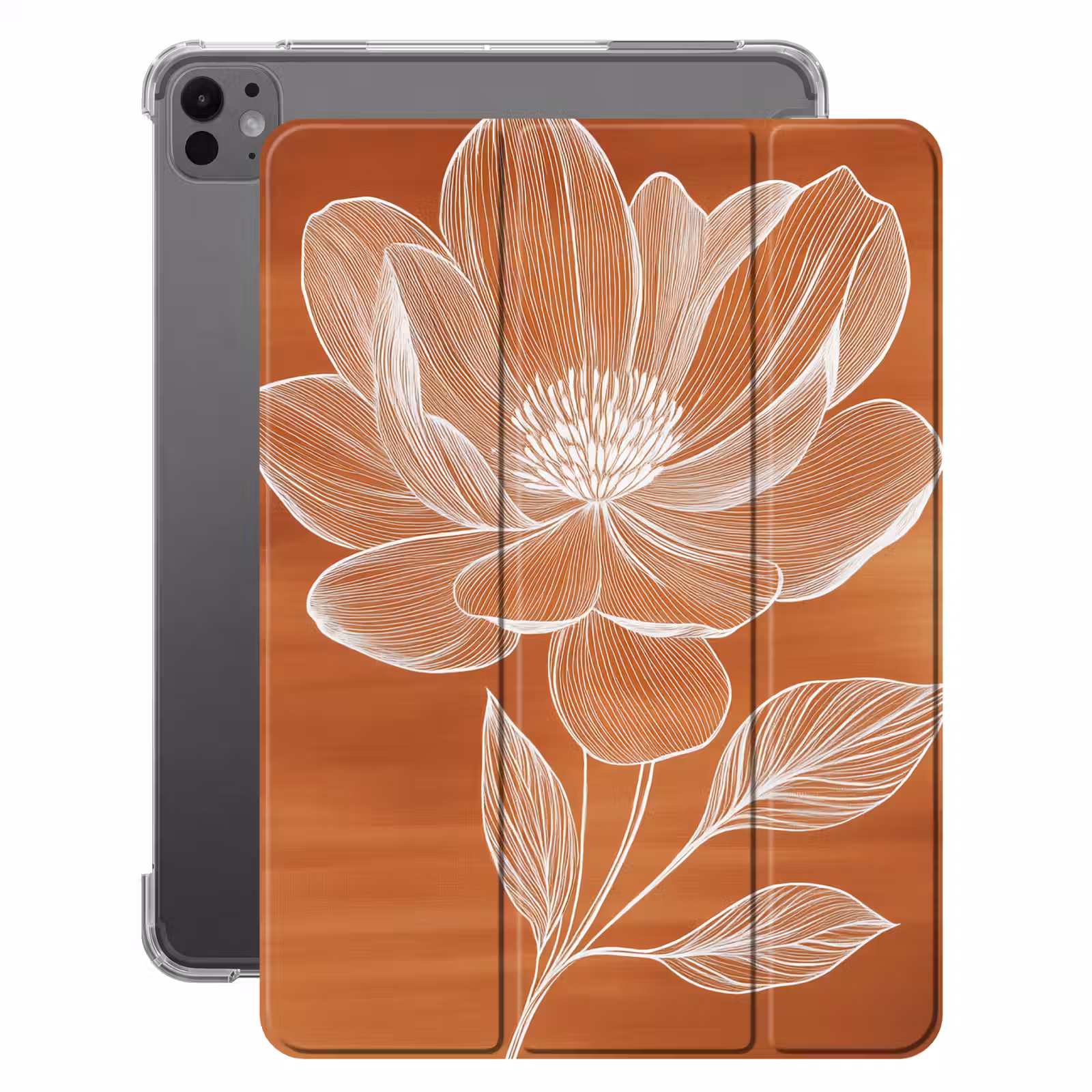 iPad-Hülle - Blume - Minimalistisch - Weiß — 1